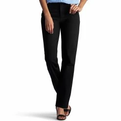 Women's Lee® Relaxed Fit Straight-Leg Jeans 20 Women's Lee® Relaxed Fit Straight-Leg Jeans -Cuddl Duds SHOP 2263298 Black
