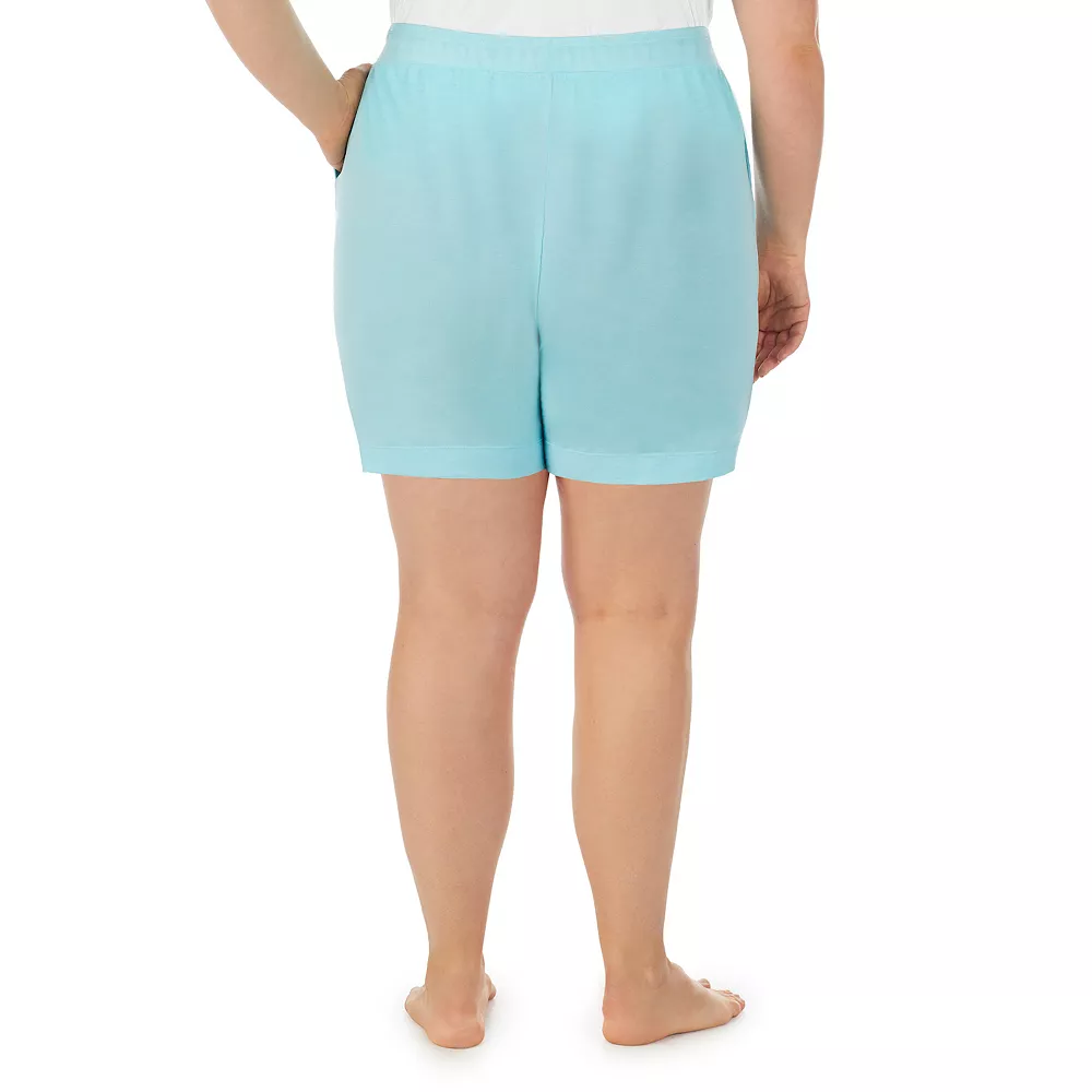 Plus Size Cuddl Duds® Essentials Pajama Sleep Shorts 6 Plus Size Cuddl Duds® Essentials Pajama Sleep Shorts - Image 6