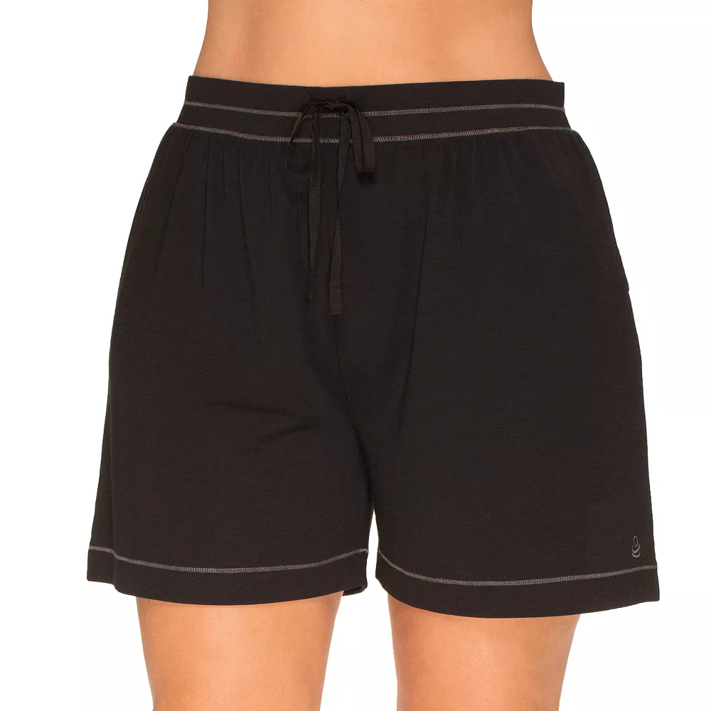 Plus Size Cuddl Duds® Essentials Pajama Sleep Shorts 2 Plus Size Cuddl Duds® Essentials Pajama Sleep Shorts - Image 2