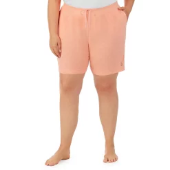 Plus Size Cuddl Duds® Essentials Pajama Sleep Shorts 9 Plus Size Cuddl Duds® Essentials Pajama Sleep Shorts -Cuddl Duds SHOP 2594837 Coral Heather