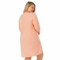 Plus Size Cuddl Duds® Essentials Long Sleeve Sleepshirt 11 Plus Size Cuddl Duds® Essentials Long Sleeve Sleepshirt -Cuddl Duds SHOP 2594845 ALT