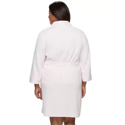 Plus Size Croft & Barrow® Waffle-Knit Kimono Robe 15 Plus Size Croft & Barrow® Waffle-Knit Kimono Robe -Cuddl Duds SHOP 2668341 ALT