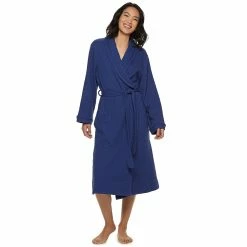 Women's Croft & Barrow® Waffle-Knit Long Shawl-Collar Robe 12 Women's Croft & Barrow® Waffle-Knit Long Shawl-Collar Robe -Cuddl Duds SHOP 2761791 Navy