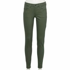 Women's Sonoma Goods For Life® Supersoft Stretch Midrise Skinny Jeans 15 Women's Sonoma Goods For Life® Supersoft Stretch Midrise Skinny Jeans -Cuddl Duds SHOP 2954787 Dusty Olive