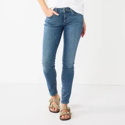 Women's Sonoma Goods For Life® Supersoft Stretch Midrise Skinny Jeans 13 Women's Sonoma Goods For Life® Supersoft Stretch Midrise Skinny Jeans -Cuddl Duds SHOP 2954787 Medium Tint