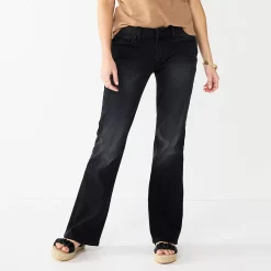 Women's Sonoma Goods For Life® Midrise Bootcut Jeans 16 Women's Sonoma Goods For Life® Midrise Bootcut Jeans -Cuddl Duds SHOP 2955090 Black Wash