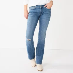 Women's Sonoma Goods For Life® Midrise Bootcut Jeans 18 Women's Sonoma Goods For Life® Midrise Bootcut Jeans -Cuddl Duds SHOP 2955090 Light Wash