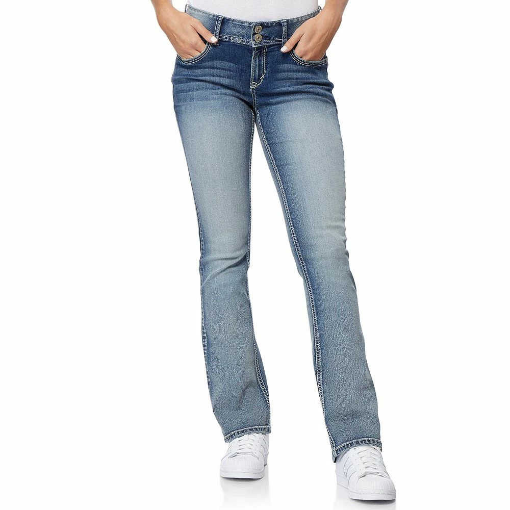 Juniors' WallFlower Insta Stretch® Luscious Curvy Bootcut Jeans 4 Juniors' WallFlower Insta Stretch® Luscious Curvy Bootcut Jeans - Image 4