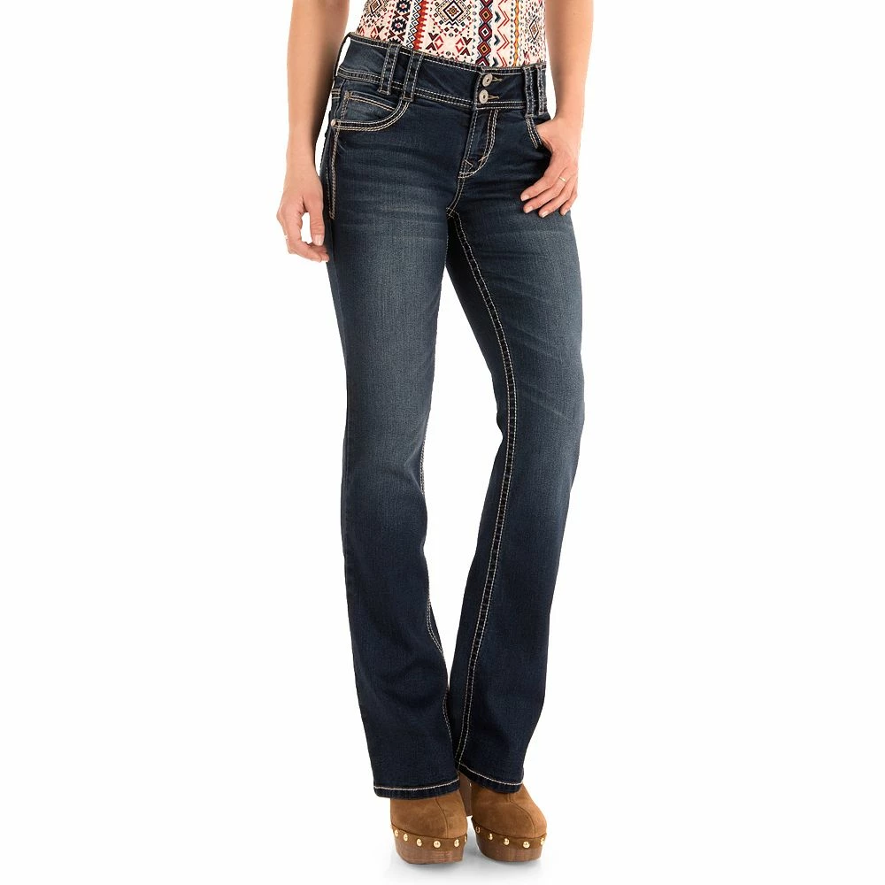 Juniors' WallFlower Insta Stretch® Luscious Curvy Bootcut Jeans 2 Juniors' WallFlower Insta Stretch® Luscious Curvy Bootcut Jeans - Image 2