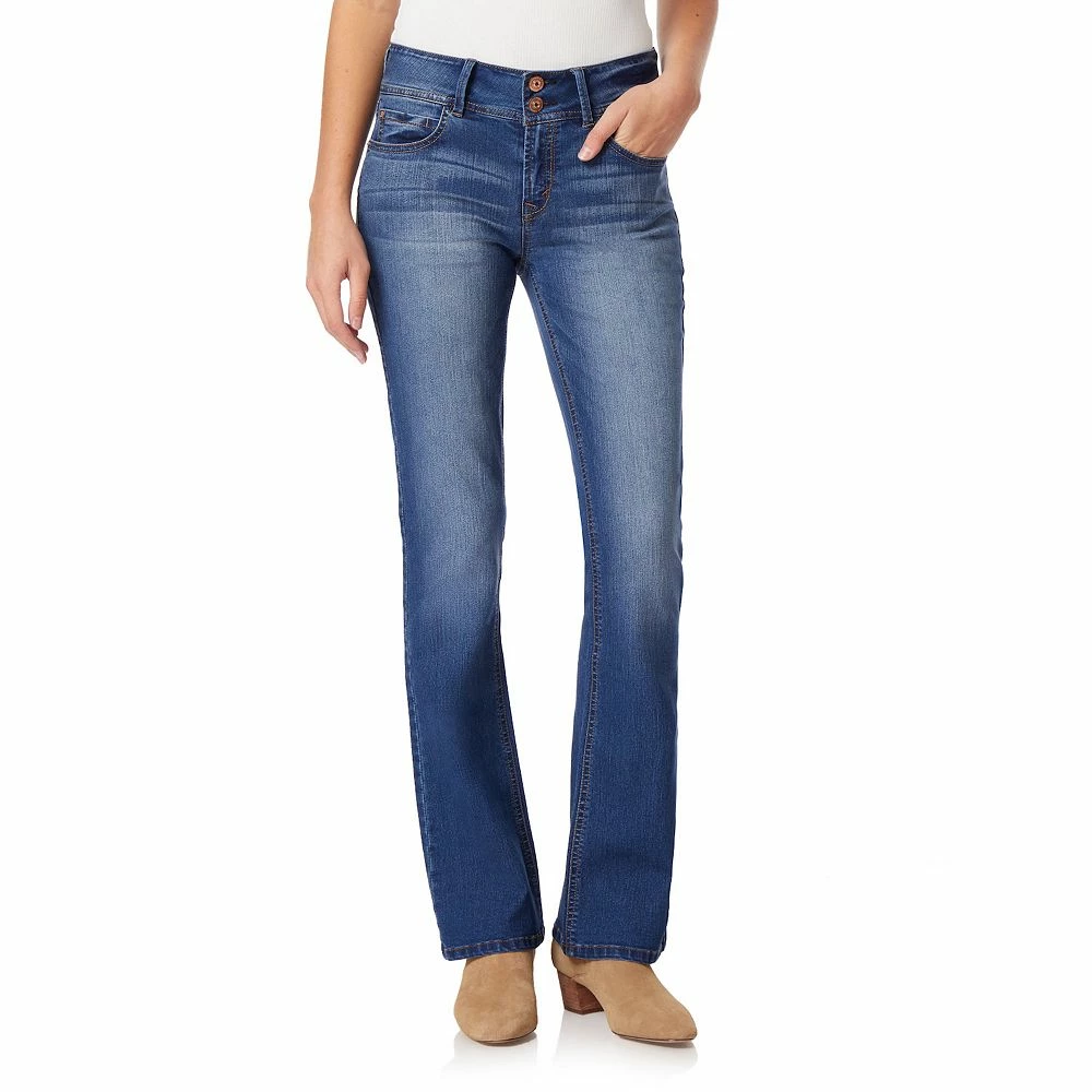 Juniors' WallFlower Insta Stretch® Luscious Curvy Bootcut Jeans 5 Juniors' WallFlower Insta Stretch® Luscious Curvy Bootcut Jeans - Image 5