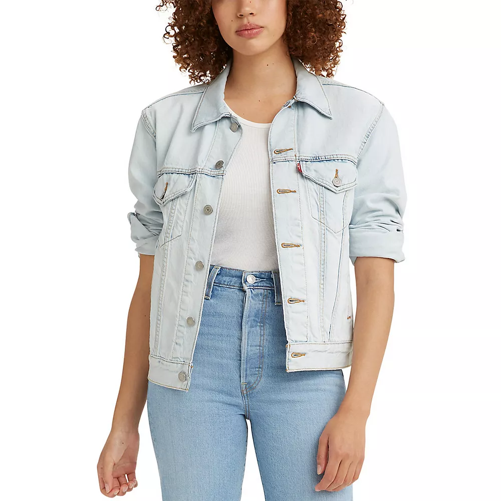 Women's Levi's® Ex-Boyfriend Trucker Jean Jacket 2 Women's Levi's® Ex-Boyfriend Trucker Jean Jacket - Image 2