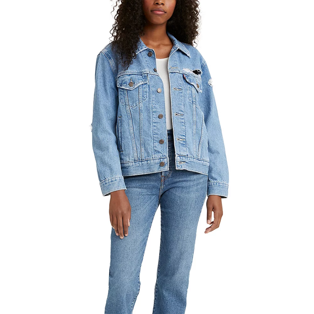 Women's Levi's® Ex-Boyfriend Trucker Jean Jacket 10 Women's Levi's® Ex-Boyfriend Trucker Jean Jacket - Image 10