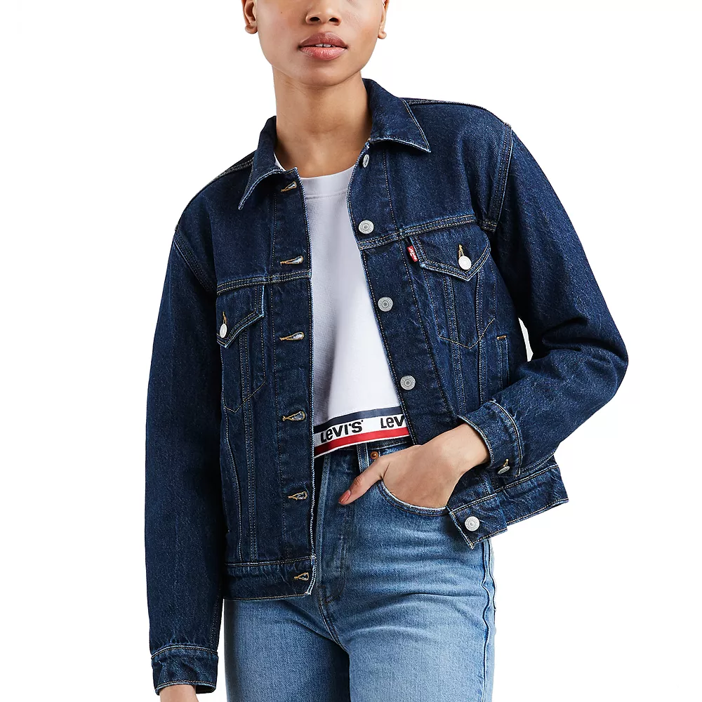 Women's Levi's® Ex-Boyfriend Trucker Jean Jacket 3 Women's Levi's® Ex-Boyfriend Trucker Jean Jacket - Image 3