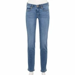 Women's Sonoma Goods For Life® Supersoft Midrise Straight-Leg Jeans 19 Women's Sonoma Goods For Life® Supersoft Midrise Straight-Leg Jeans -Cuddl Duds SHOP 3022856 Authentic Medium