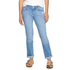 Women's Sonoma Goods For Life® Supersoft Midrise Straight-Leg Jeans 18 Women's Sonoma Goods For Life® Supersoft Midrise Straight-Leg Jeans -Cuddl Duds SHOP 3022856 Authentic Medium Wash