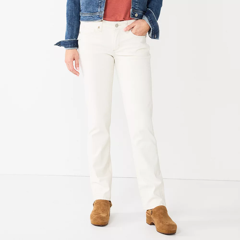 Women's Sonoma Goods For Life® Supersoft Midrise Straight-Leg Jeans 5 Women's Sonoma Goods For Life® Supersoft Midrise Straight-Leg Jeans - Image 5