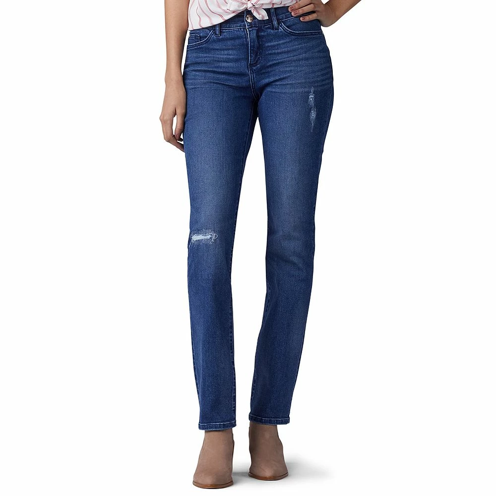 Women's Lee® Flex Motion Straight-Leg Jeans 1 Women's Lee® Flex Motion Straight-Leg Jeans