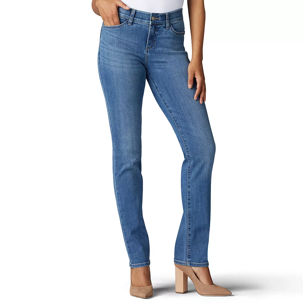 Women's Lee® Flex Motion Straight-Leg Jeans 9 Women's Lee® Flex Motion Straight-Leg Jeans - Image 9
