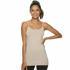 Juniors SO® Favorite Seamless Tunic Cami -Cuddl Duds SHOP 3351461 Barton Beige