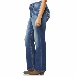 Juniors' Plus Size WallFlower Insta Stretch™ Midrise Curvy Bootcut Jeans -Cuddl Duds SHOP 3368369 ALT4