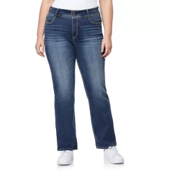 Juniors' Plus Size WallFlower Insta Stretch™ Midrise Curvy Bootcut Jeans -Cuddl Duds SHOP 3368369 Magic