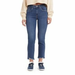 Women's Levi's® 724™ High Rise Straight Crop Jeans -Cuddl Duds SHOP 3416624 Chelsea On The Bias