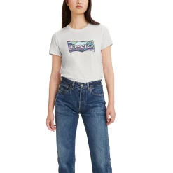 Women's Levi's® Logo Perfect Tee -Cuddl Duds SHOP 3416906 Bw Psychedelic Cloud
