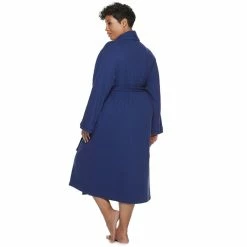 Plus Size Croft & Barrow® Shawl-Collar Waffle Robe 15 Plus Size Croft & Barrow® Shawl-Collar Waffle Robe -Cuddl Duds SHOP 3445495 ALT