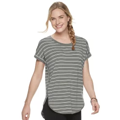 Women's Sonoma Goods For Life® Supersoft Dolman Tunic 18 Women's Sonoma Goods For Life® Supersoft Dolman Tunic -Cuddl Duds SHOP 3509904 Olive Stripe