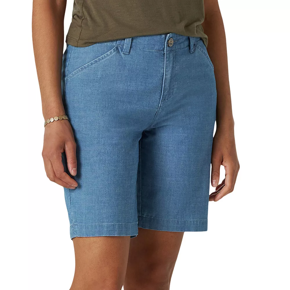 Petite Lee® Regular Fit Chino Bermuda Shorts 2 Petite Lee® Regular Fit Chino Bermuda Shorts - Image 2