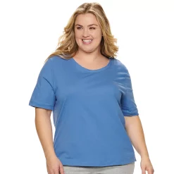Plus Size Jockey® Everyday Essentials Pajama Tee -Cuddl Duds SHOP 3618210 Blue