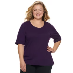 Plus Size Jockey® Everyday Essentials Pajama Tee -Cuddl Duds SHOP 3618210 Plum