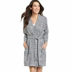 Women's Jockey® Everyday Essentials Wrap Robe 10 Women's Jockey® Everyday Essentials Wrap Robe -Cuddl Duds SHOP 3618213 Snow Leopard