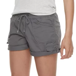 Juniors' Unionbay Christy Convertible Cuffed Midi Shorts