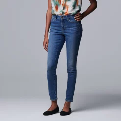 Alternative view of Women's Simply Vera Vera Wang Power Stretch Core Skinny Jeans