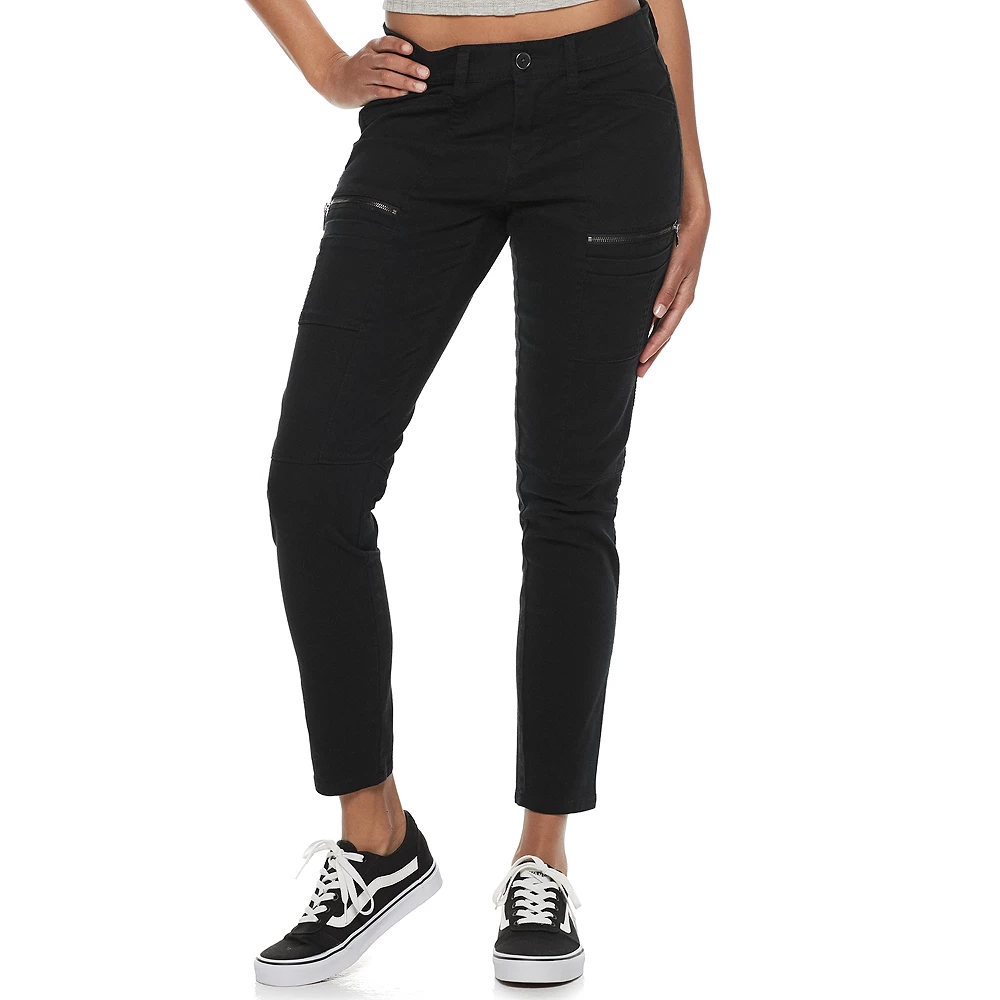 Juniors' Unionbay Blaire Stretch Twill Skinny Utility Moto Pants 2 Juniors' Unionbay Blaire Stretch Twill Skinny Utility Moto Pants - Image 2