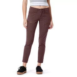 Juniors' Unionbay Blaire Stretch Twill Skinny Utility Moto Pants 13 Juniors' Unionbay Blaire Stretch Twill Skinny Utility Moto Pants -Cuddl Duds SHOP 3789705 Light Hickory