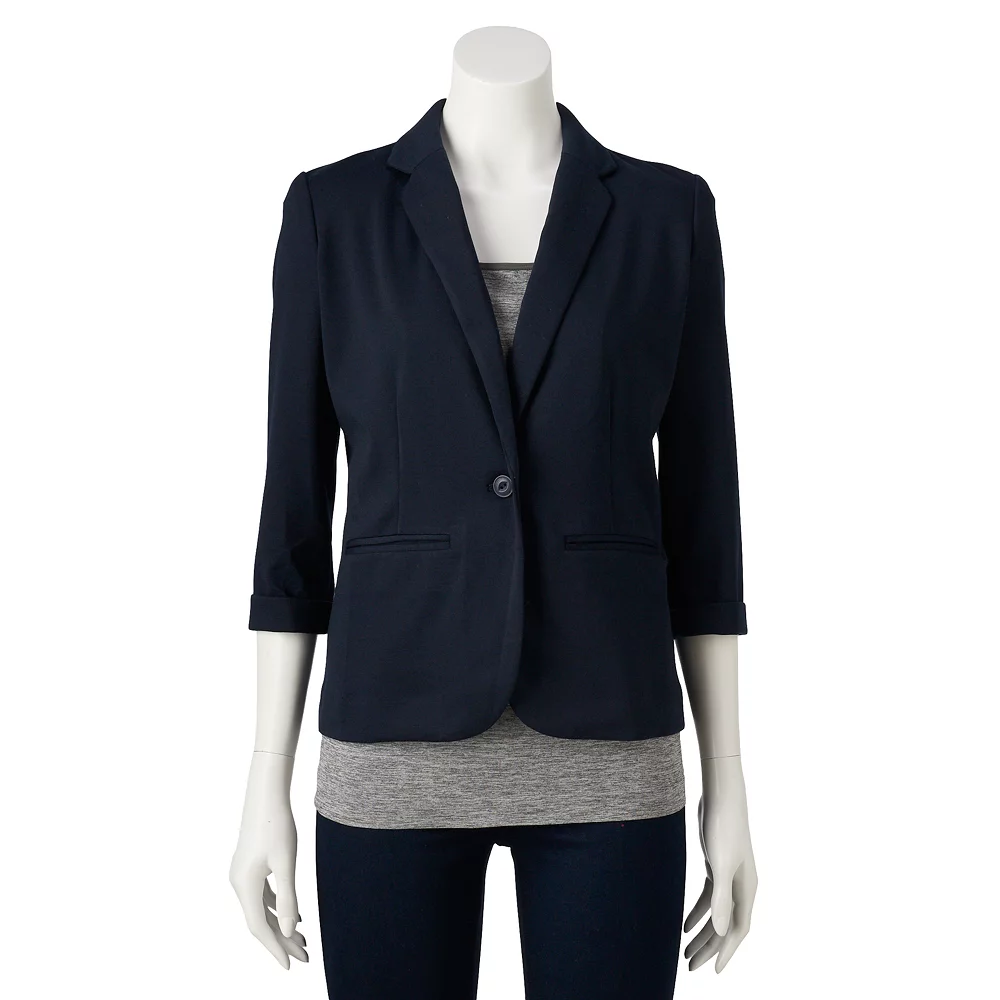 Petite LC Lauren Conrad Fitted Open-Front Blazer 8 Petite LC Lauren Conrad Fitted Open-Front Blazer - Image 8
