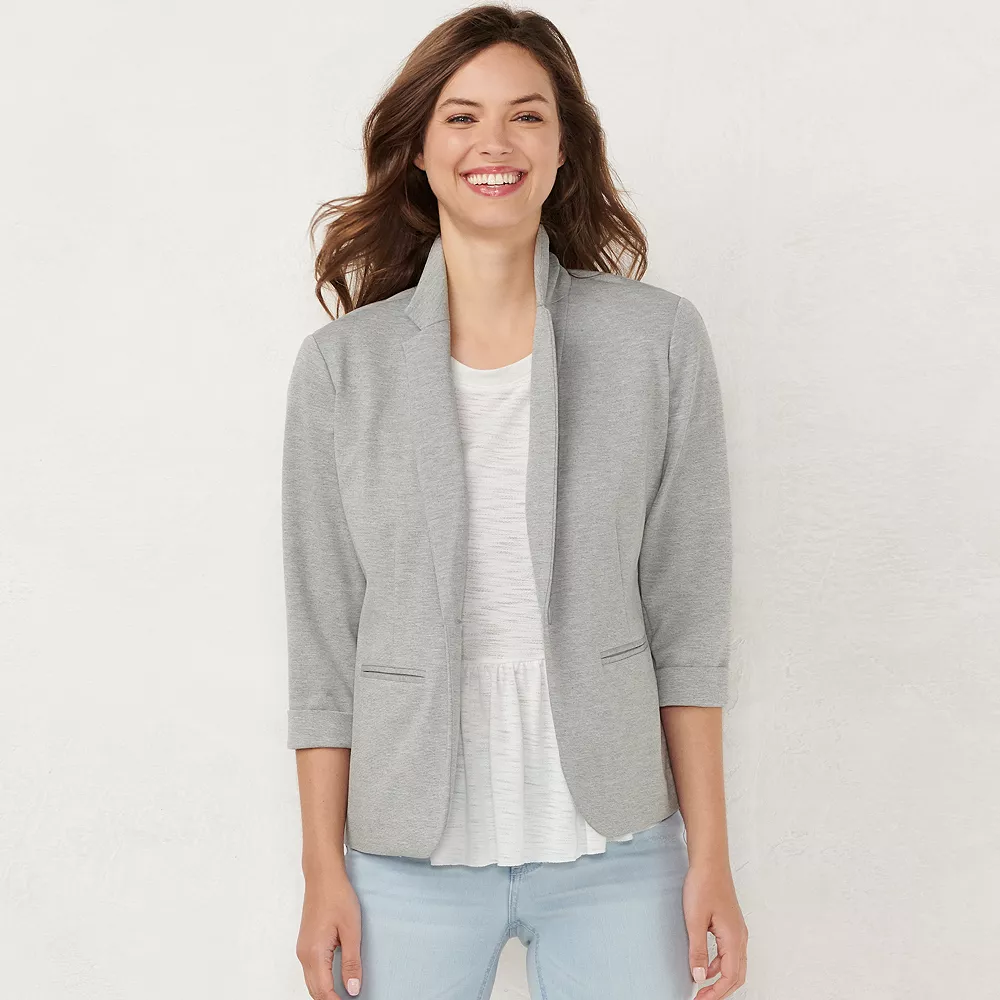Petite LC Lauren Conrad Fitted Open-Front Blazer 7 Petite LC Lauren Conrad Fitted Open-Front Blazer - Image 7