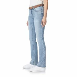Juniors' WallFlower Legendary Belted Slim Bootcut Jeans -Cuddl Duds SHOP 3849873 ALT2