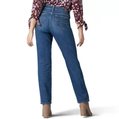 Petite Lee® Instantly Slims Straight-Leg Jeans 10 Petite Lee® Instantly Slims Straight-Leg Jeans -Cuddl Duds SHOP 3854505 ALT