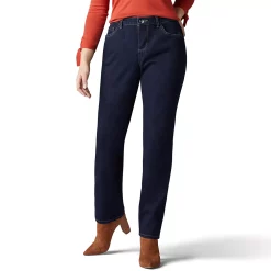 Petite Lee® Instantly Slims Straight-Leg Jeans