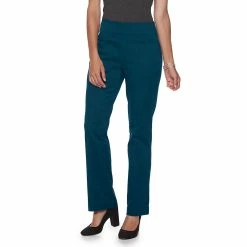 Women's Croft & Barrow® Effortless Stretch Pull-On Bootcut Pants -Cuddl Duds SHOP 3857885 Dark Teal