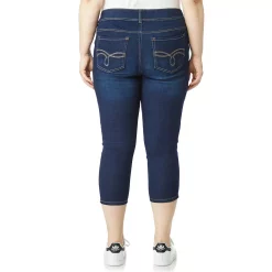 Alternative view of Juniors' Plus Size WallFlower Luscious Curvy Crop Jeans