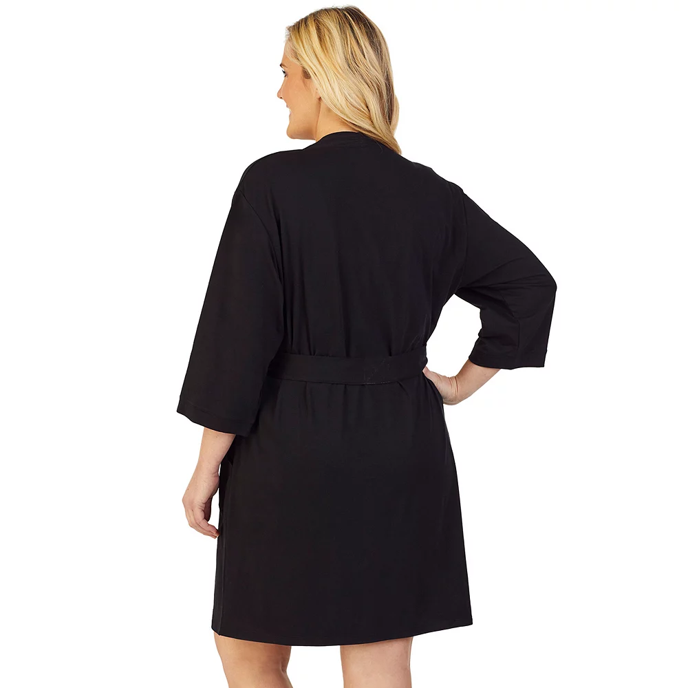 Plus Size Cuddl Duds® Essentials Wrap Robe 3 Plus Size Cuddl Duds® Essentials Wrap Robe - Image 3
