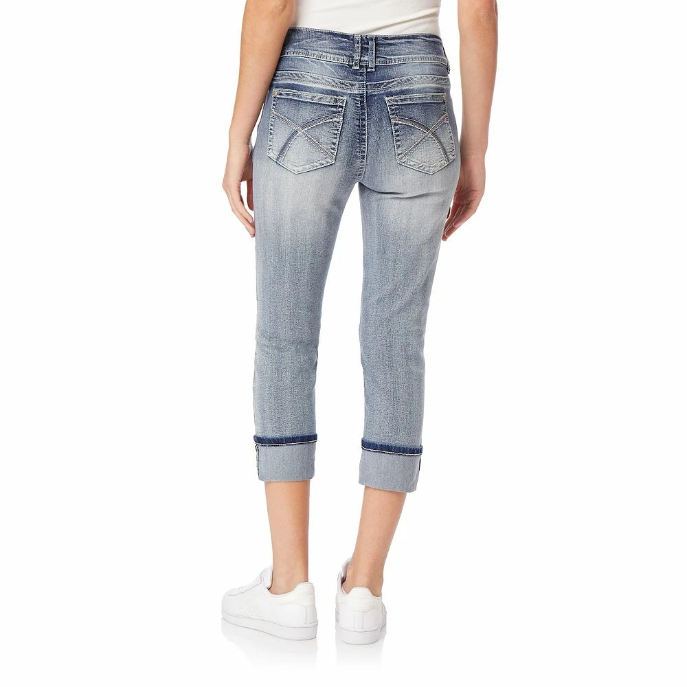 Juniors' WallFlower Insta Stretch Luscious Curvy Cropped Jeans 4 Juniors' WallFlower Insta Stretch Luscious Curvy Cropped Jeans - Image 4