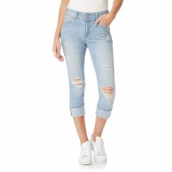 Alternative view of Juniors' WallFlower Insta Stretch Luscious Curvy Cropped Jeans