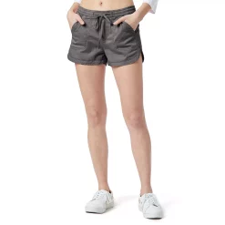 Juniors' Unionbay Maribeth Sateen Shorts 13 Juniors' Unionbay Maribeth Sateen Shorts -Cuddl Duds SHOP 3937656 Galaxy Gray