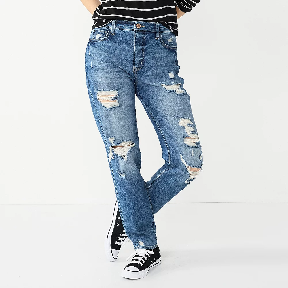 Juniors' SO® High-Rise Curvy Mom Jeans 3 Juniors' SO® High-Rise Curvy Mom Jeans - Image 3