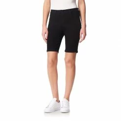 Juniors' WallFlower Insta-Soft High-Rise Irresistible Bermuda Shorts 10 Juniors' WallFlower Insta-Soft High-Rise Irresistible Bermuda Shorts -Cuddl Duds SHOP 3978944 Black